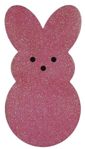 20" Foam Glitter Sugar Bunny (Pink) - MS167422 - The Wreath Shop