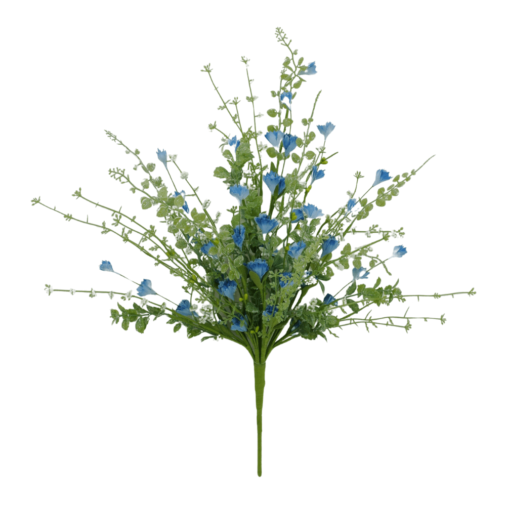 20" Linum Bush: Blue - 40200 - BL - The Wreath Shop