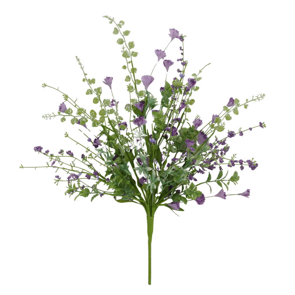 20" Linum Bush: Purple - 40200 - PU - The Wreath Shop