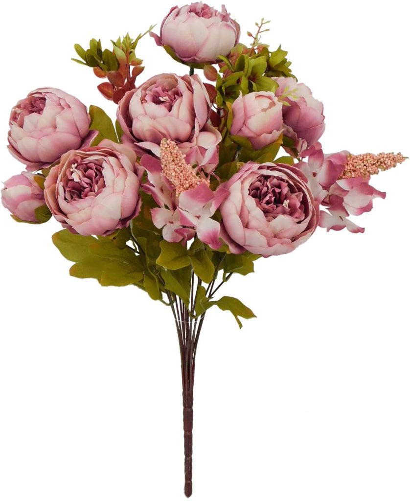 20" Mixed Peony Bush: Mauve - 63220-MV - The Wreath Shop