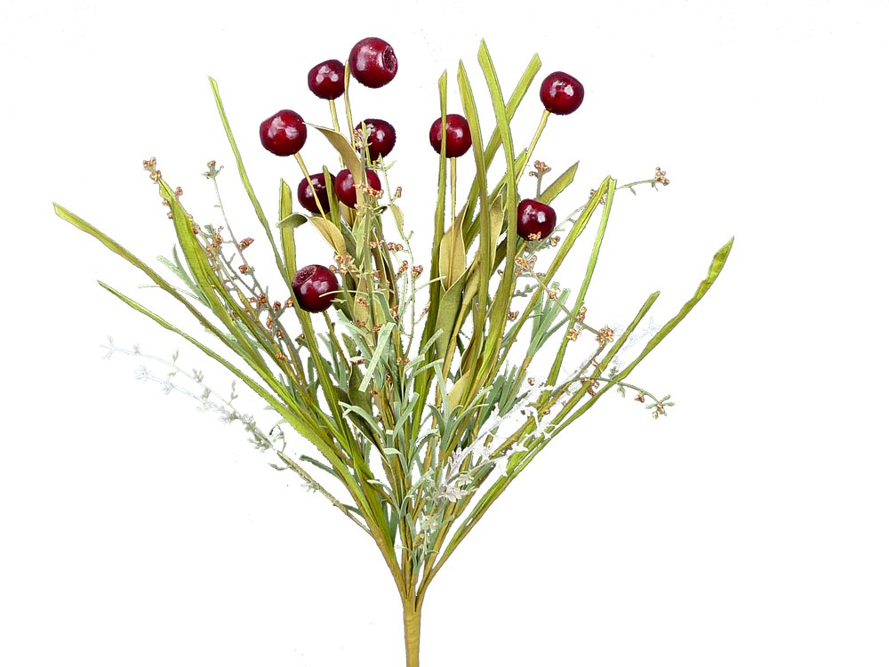 20" Red Berry Bush - 52619RD - The Wreath Shop