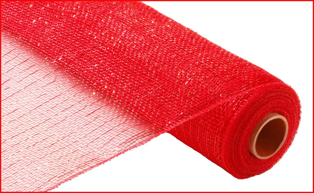 21" Deco Poly Mesh: Metallic Red - RE100124 - The Wreath Shop