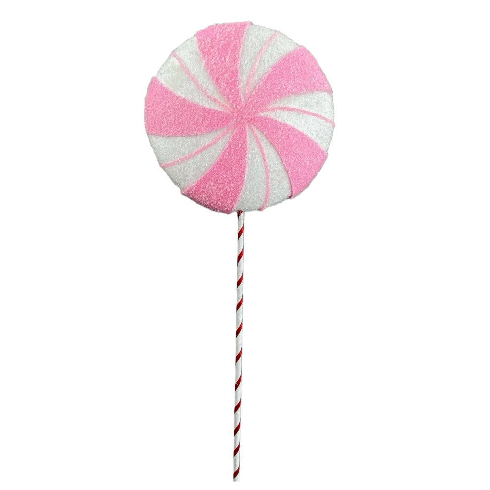 21" Lt Pink Peppermint Lollipop - 85774PK - The Wreath Shop