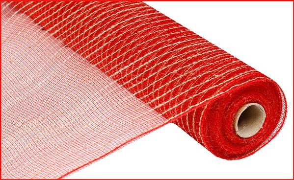 21" Poly Jute Mesh: Red - RY900524 - The Wreath Shop