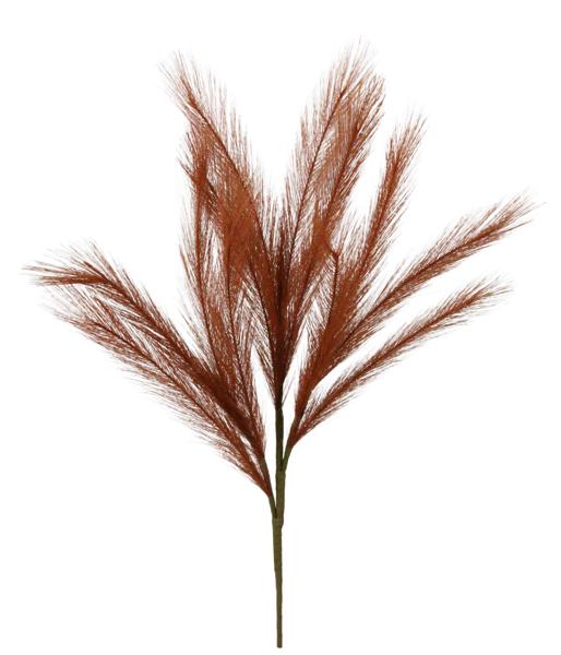 22" Fabric Grass Plume: Rust - FG622332 - The Wreath Shop