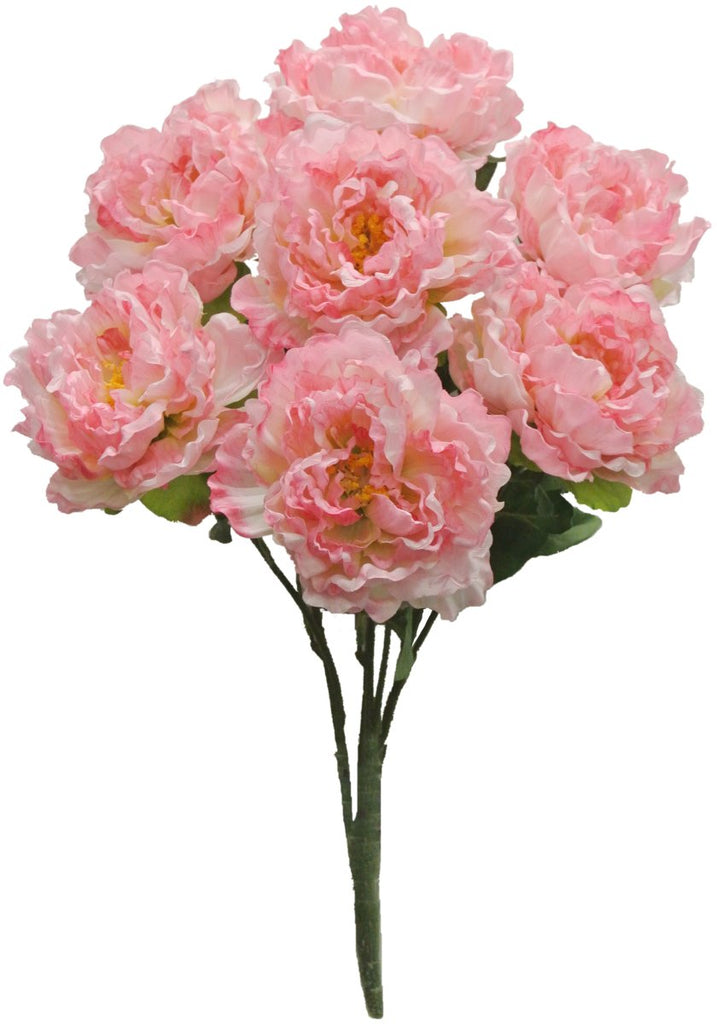 22" Peony Bush: Pink (7) - 54849-pk - The Wreath Shop