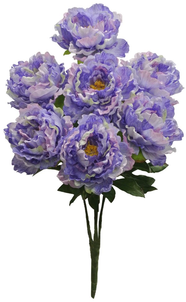22" Peony Bush: Purple (7) - 54849-purple - The Wreath Shop