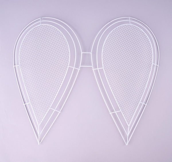 22.5" Convex Angel Wing Wire Mesh Wreath Form - MD136727 - The Wreath Shop