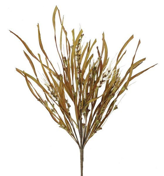 23" Paper Wheat/Leaf/Grass Bush - FG539731 - The Wreath Shop