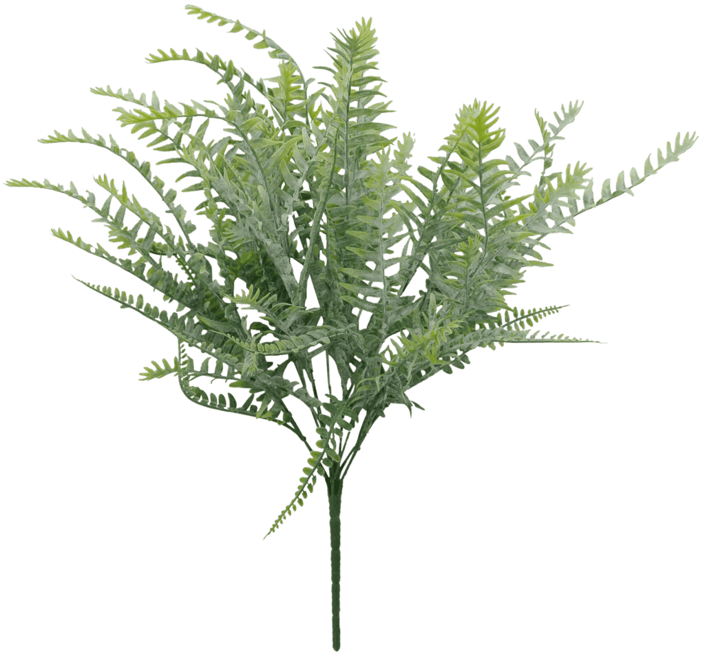 23" Plastic Fern Bush - 83353 - FROSTED - The Wreath Shop