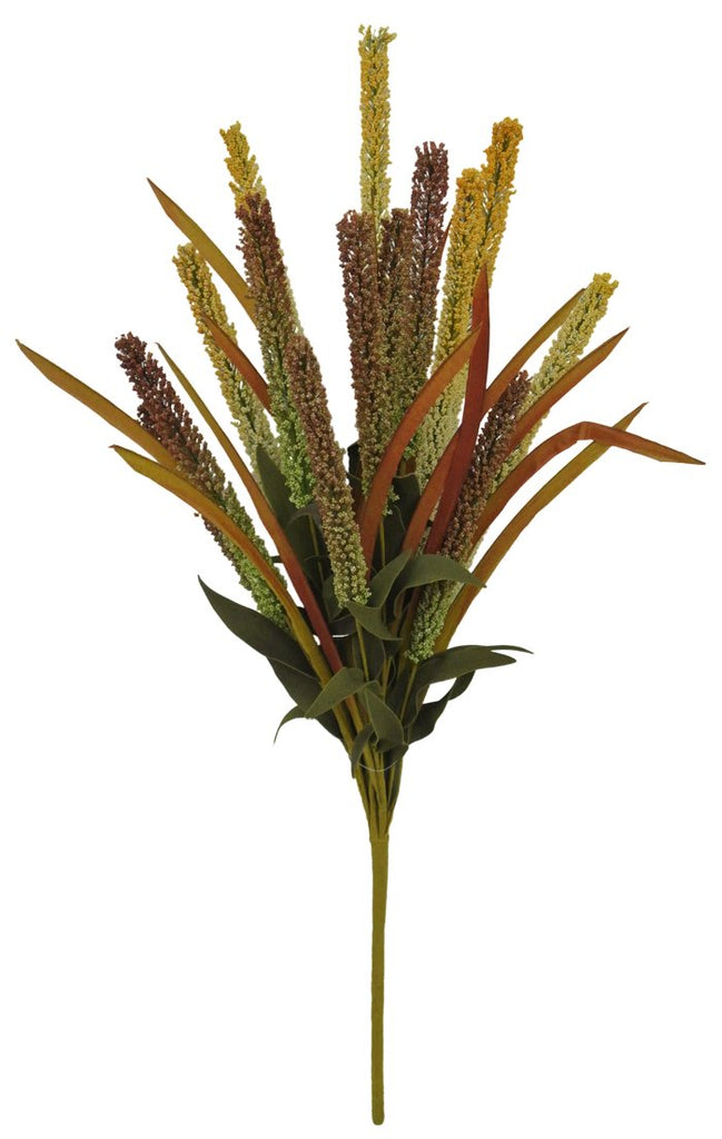 24" Fall Cattail Bush - 60451 - The Wreath Shop