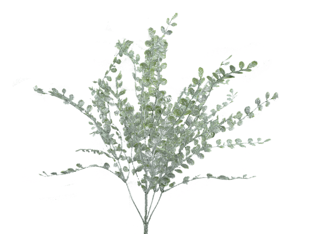 24" Plastic Boxwood Bush: Green/White - 84960GNWT - The Wreath Shop