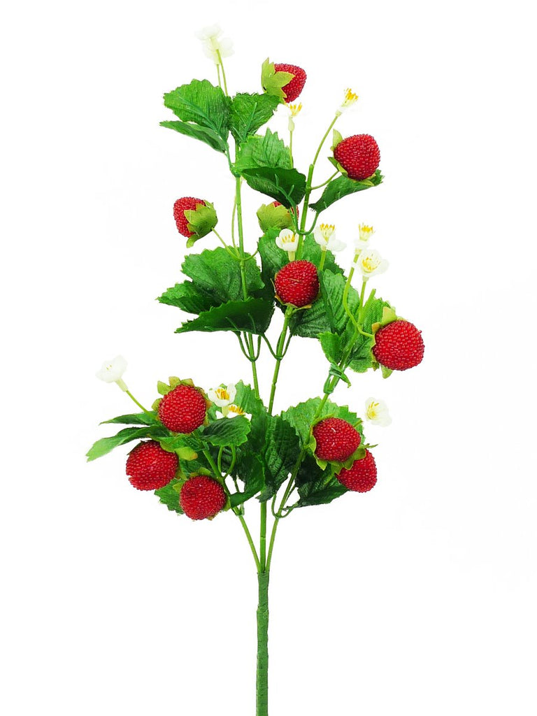 24" Strawberry Spray - 62693SP24 - The Wreath Shop