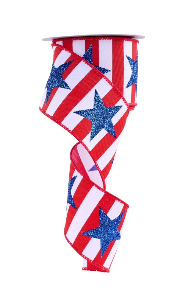 Right Ribon Patriotic Ribbon - The Wreath Shop
