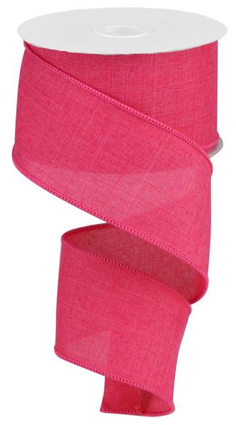 2.5" Hot Pink Royal Faux Burlap Ribbon - 10Yds - RG127911 - The Wreath Shop