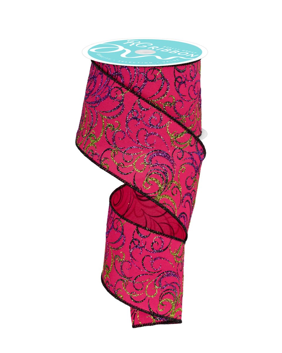 Pink Swirl Ribbons 2.5