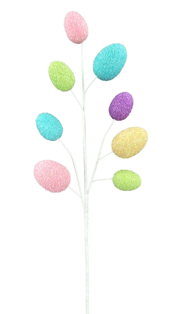 26" Glitter Easter Egg Spray - 63081EAS - The Wreath Shop