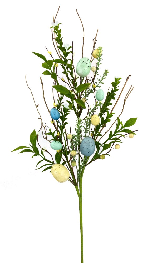 28" Egg Filler Spray: Blue/Green/Cream - 63027SP28 - The Wreath Shop