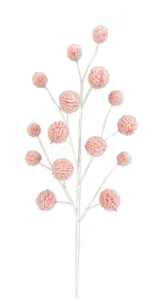 28" Snowball Allium Spray: Pink - 85550PK - The Wreath Shop