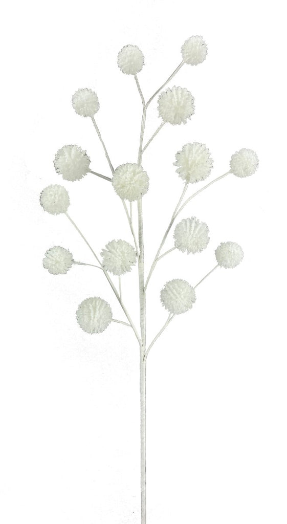 28" Snowball Allium Spray: White - 85550WT - The Wreath Shop