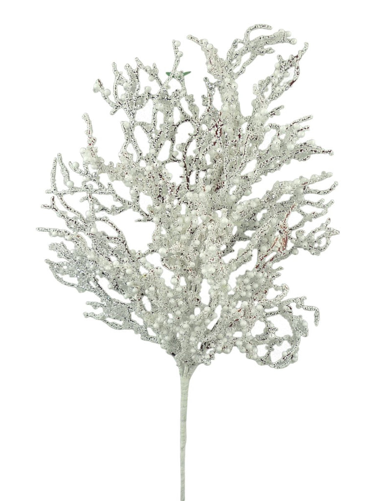 28" Snowy Twig Berry Spray - 84840SP28 - The Wreath Shop