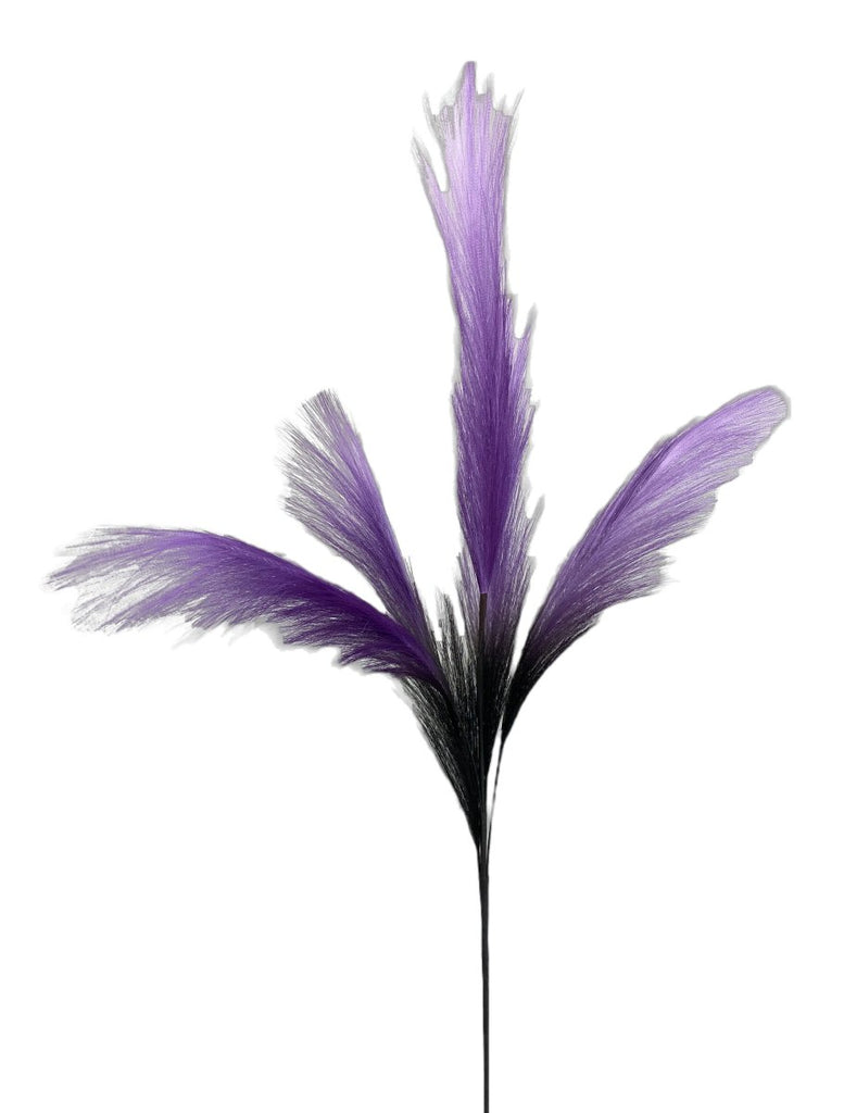 30" Pampas Grass Spray: Purple/Black - 56969PUBK - The Wreath Shop