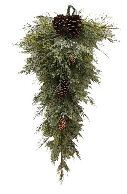 32" Cedar Teardrop - 85335TE32 - The Wreath Shop