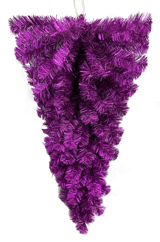 32" PVC/Tinsel Teardrop: Purple - 57195TE32 - The Wreath Shop