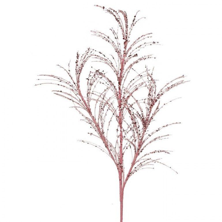 34" Glitter/Sequin Pampas Grass Spray: Blush Pink - MTX68965BLPK - The Wreath Shop