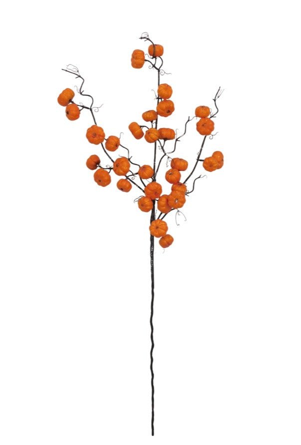37" Mini Pumpkin Spray: Orange - 83019-OR - The Wreath Shop