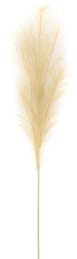 38" Fabric Pampas Grass Plume: Beige - FG601401 - The Wreath Shop