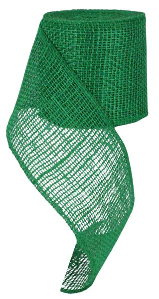 4" Jute Burlap: Emerald Green - 10yd - RA171206 - The Wreath Shop