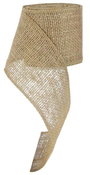 4" Jute Burlap: Natural - 10yd - RA1709 - The Wreath Shop