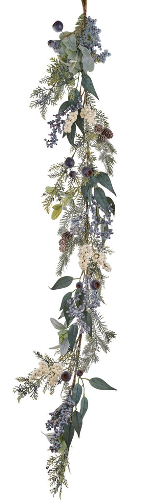 5' Berry/Rose Hip/Spruce Garland - XX8583 - The Wreath Shop