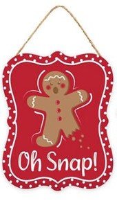 5" Metal Oh Snap Sign - MD14499 - Snap - The Wreath Shop