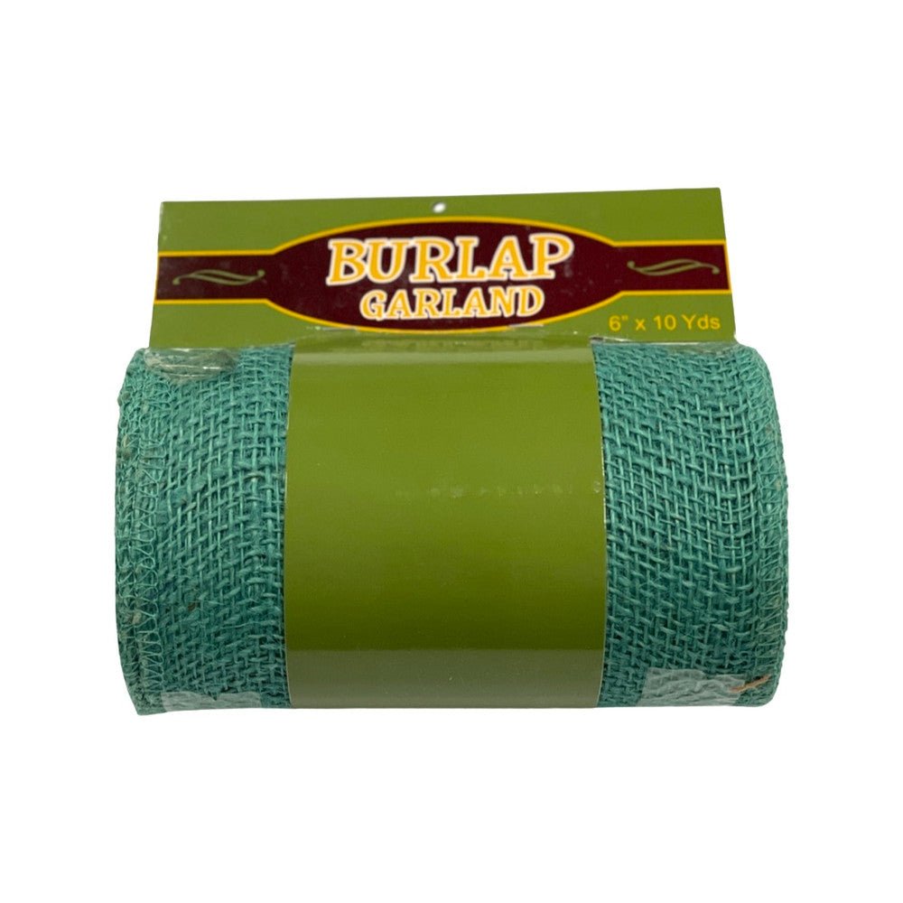 6" Colorfast Burlap: Turkish Blue - 10yds - RK911645 - The Wreath Shop