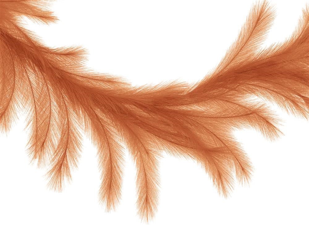 6' Fabric Grass Plumes Garland: Rust - FG601732 - The Wreath Shop