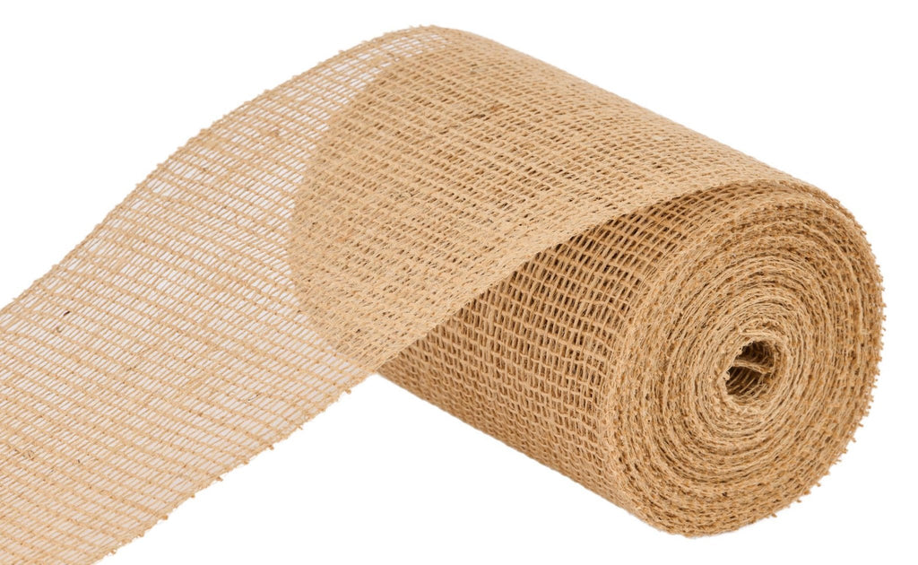 6" Jute Burlap: Natural - 10yd - RA1718 - The Wreath Shop