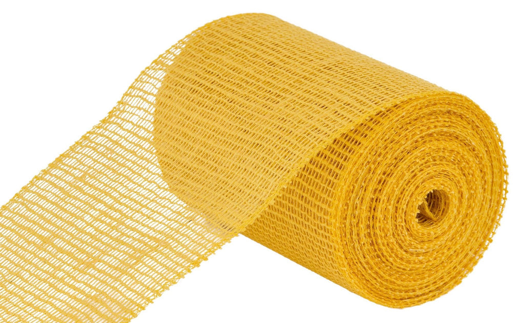 6" Jute Burlap: Yellow - 10yd - RA171929 - The Wreath Shop