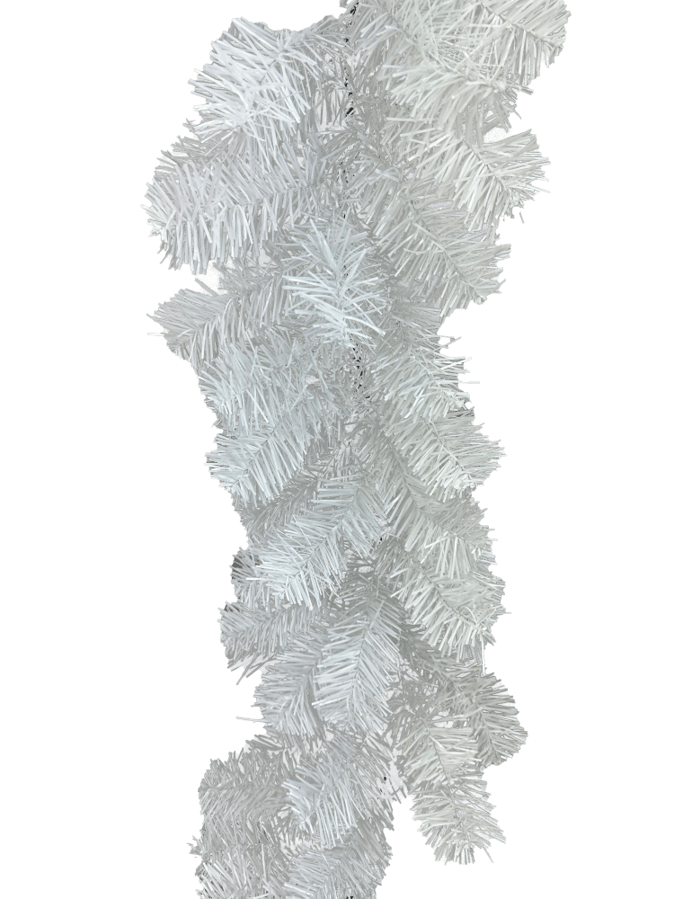 6' Pine PVC Garland: White - 63673GA6 - The Wreath Shop