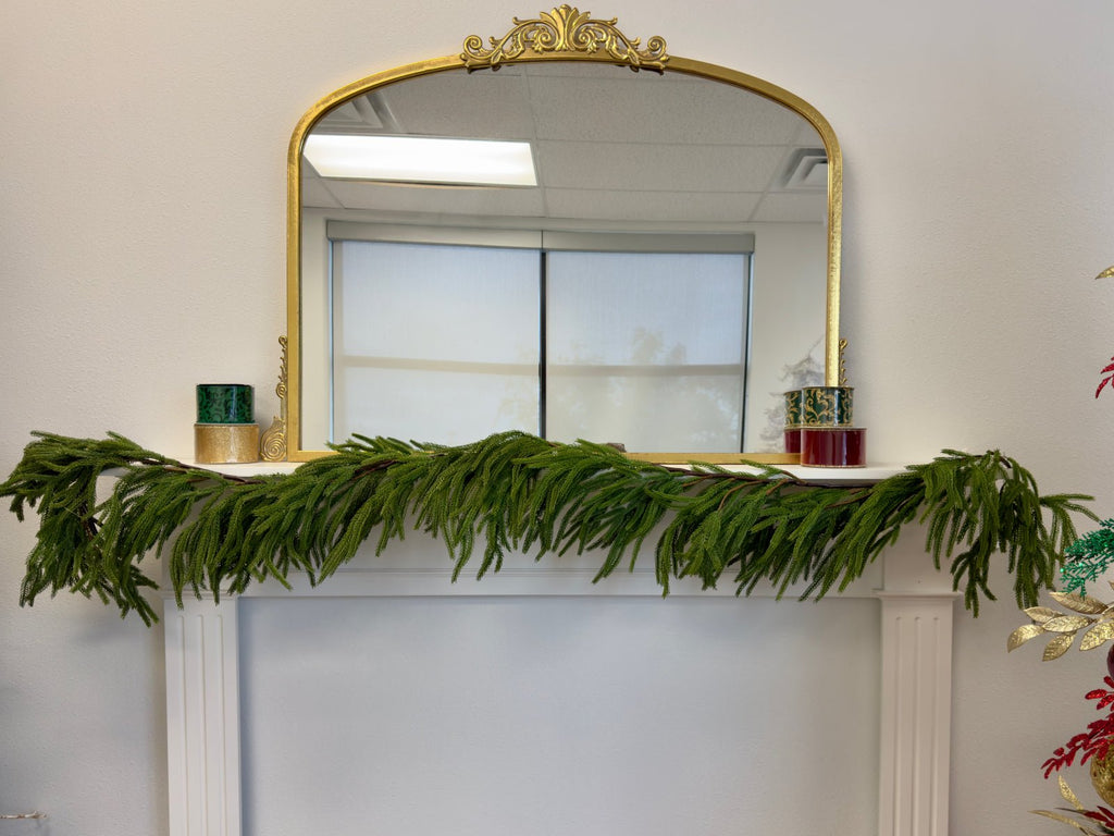 6' Real Touch Ming Pine Thin Garland - XX974209 - The Wreath Shop