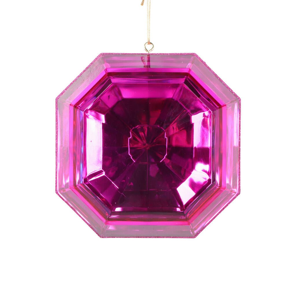 6" Square Jewel Ornament: Pink - MT232879 - The Wreath Shop