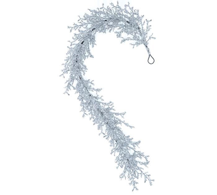 60" Icy Silver Garland - 9742346 - The Wreath Shop