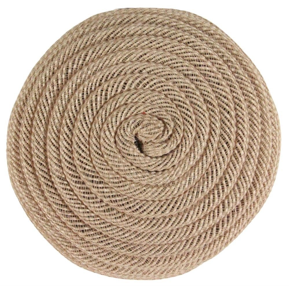 7" Jute Flex Tubing Flower Center: Natural - FJ518218 - The Wreath Shop