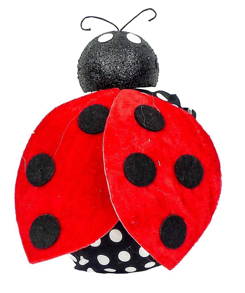 7" Polka Dot Ladybug - 62489RDBK - The Wreath Shop