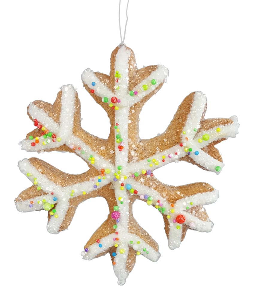 7" Snowflake Cookie Ornament - 85148WT - The Wreath Shop