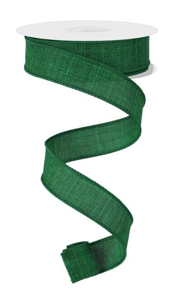 7/8" Emerald Green Royal Burlap Ribbon - 10yds - RG727806 - The Wreath Shop