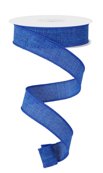 7/8" Royal Blue Royal Burlap Ribbon - 10yds - RG727825 - The Wreath Shop