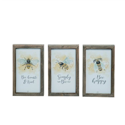 8" Framed Bee Signs - A5901 - Bee Humble - The Wreath Shop