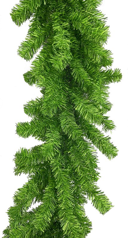 9' PVC/Tinsel Garland: Green - 57197GA9 - The Wreath Shop